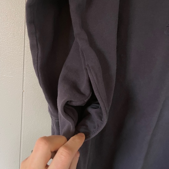 Deep Plum Midi Hooded Sweatshirt Dress - Picture 4 of 8